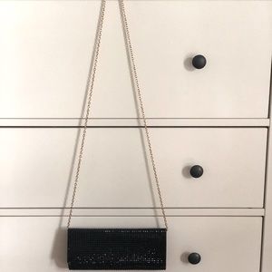 Black aldo clutch purse